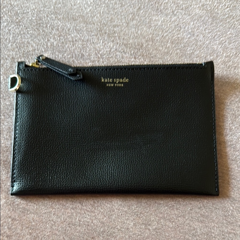 Kate Spade Black Textured Clutch